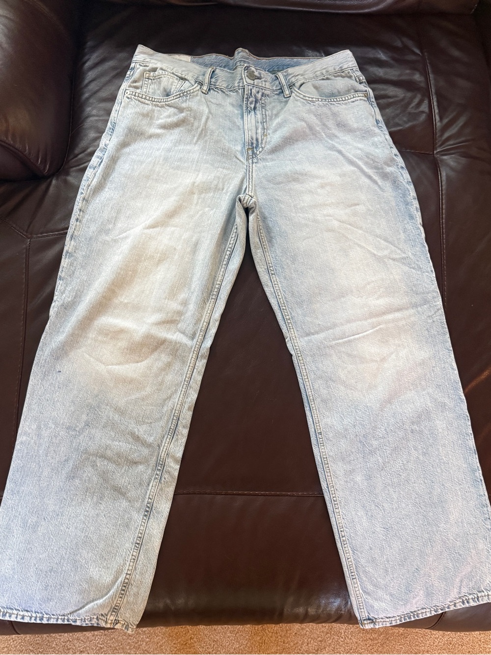 H&M Light Blue Straight Leg Jeans